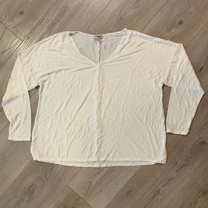 Old Navy 100% Rayon Long Sleeve V-Neck Tee Sz XL